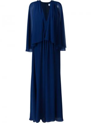 Платье-кейп MSGM. Цвет: синий