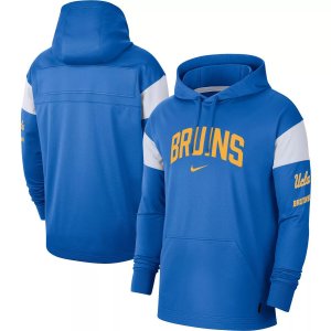 Мужской синий пуловер с капюшоном из джерси UCLA Bruins Performance Nike
