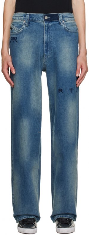 Синие широкие джинсы RTA