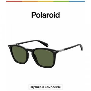 Солнцезащитные очки , зеленый Polaroid. Цвет: зеленый