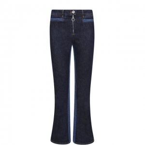 Укороченные расклешенные джинсы Courrèges. Цвет: синий