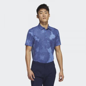 Рубашка-поло для гольфа с цветочной сеткой ADIDAS, цвет blau Adidas