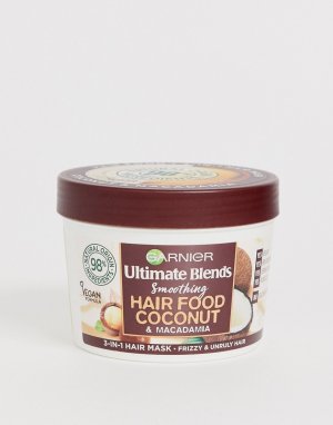 Маска для вьющихся волос 3 в 1 из веганских ингредиентов и с кокосовым маслом Ultimate Blends Hair Food, 390 мл-Бесцветный Garnier