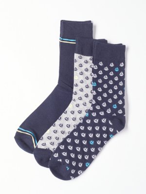 Набор носков (3 пары в комплекте) zolla. Цвет: мультицвет