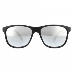 Прямоугольные черные серебряные зеркальные солнцезащитные очки montana, черный Montana