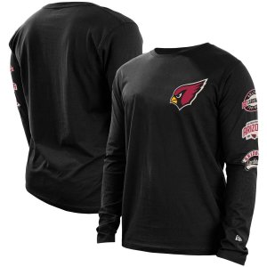 Мужская черная футболка с длинным рукавом Arizona Cardinals Hype 2-Hit New Era