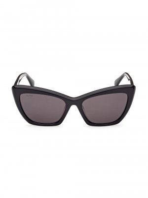 Солнцезащитные очки «кошачий глаз» 57 мм , черный Max Mara