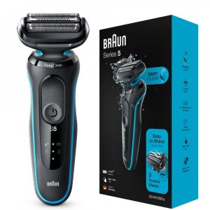 Электробритва Series 5, мужская бритва, триммер для бороды, аккумуляторная моющаяся машина влажного и сухого бритья Braun