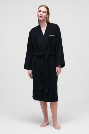 Банный халат , черный Karl Lagerfeld