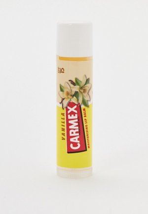 Бальзам для губ Carmex увлажняющий с ароматом ванили и защитным фактором SPF15 в стике, 4.25 г. Цвет: прозрачный