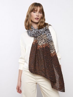 Женская шаль с леопардовым принтом LCW Accessories