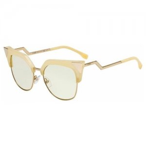 FF 0149/S 40G UK 54 желтый металл Fendi. Цвет: желтый