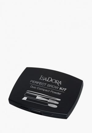 Тени для бровей Isadora Perfect Brow Kit 16. Цвет: коричневый