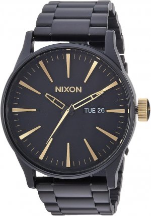 Часы Sentry SS , цвет Matte Black/Gold Nixon