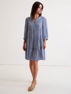 Judith Мини-платье с цветочным принтом, синее Gerard Darel