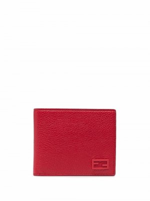 Бумажник с логотипом Fendi. Цвет: красный