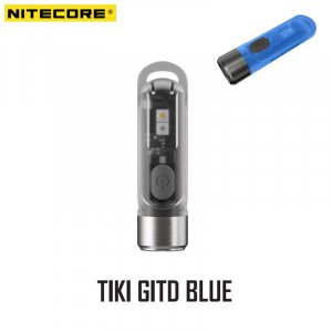 Mini Futuristic Брелок с подсветкой Светится в темноте Версия TIKI GITD Синий NITECORE