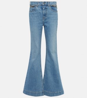 Расклешенные джинсы с высокой посадкой Stella Mccartney, синий McCartney