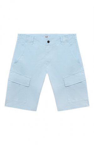 Хлопковые шорты-карго C.P. Company. Цвет: голубой