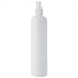 Флакон белый с кнопочным распылителем для духов, лосьона, антисептика - 400мл. (2 штуки) Тара. Цвет: белый