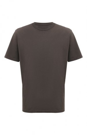 Хлопковая футболка Pence. Цвет: серый