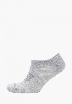 Носки 3 пары New Balance Flat Knit No Show Socks Pack. Цвет: серый