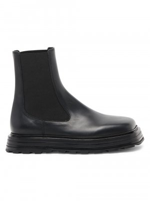 Кожаные ботинки челси с квадратным носком , черный Jil Sander