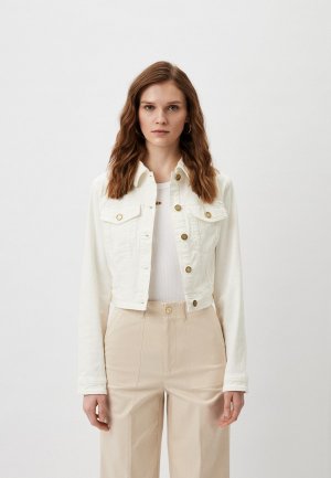 Куртка джинсовая Twinset Milano U&B. Цвет: белый