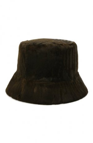 Шляпа из меха каракульчи Kussenkovv. Цвет: коричневый