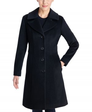 Женское однобортное пальто , черный Anne Klein