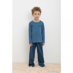 Пижама, размер 80/152, синий crockid. Цвет: синий