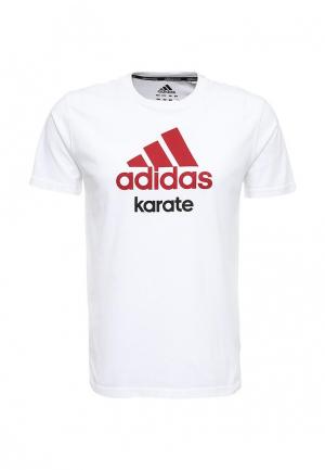 Футболка adidas Combat Community T-Shirt Karate. Цвет: белый