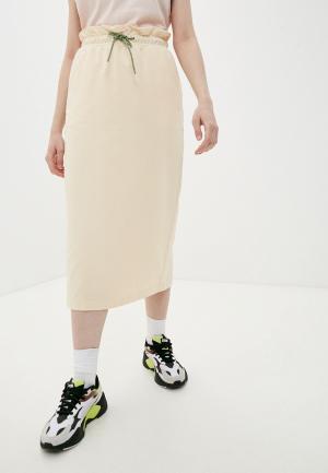 Юбка PUMA Infuse Skirt. Цвет: бежевый