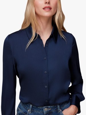 Атласная рубашка Молли , темно-синий Whistles