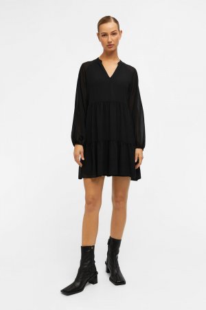 Короткое многослойное платье , черный Object