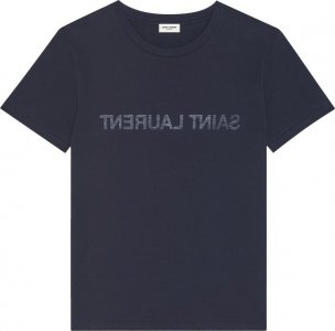Футболка Reverse T-Shirt 'Marine/Naturel', синий Saint Laurent