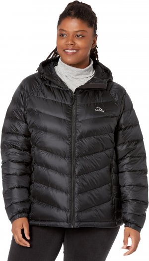 Сверхлегкая куртка-пуховик 850 больших размеров с капюшоном , черный L.L.Bean