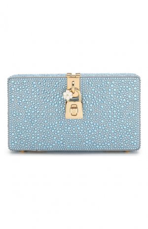 Клатч Dolce Box & Gabbana. Цвет: голубой
