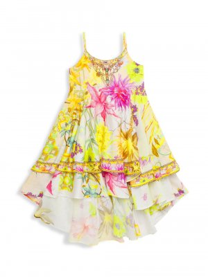 Ярусное платье хай-лоу с цветочным принтом для маленьких девочек CAMILLA