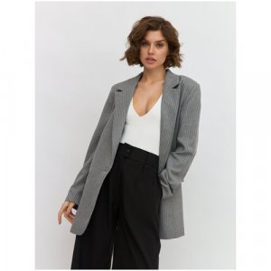 Пиджак , размер 44, серый BrandStoff. Цвет: серый/темно-серый