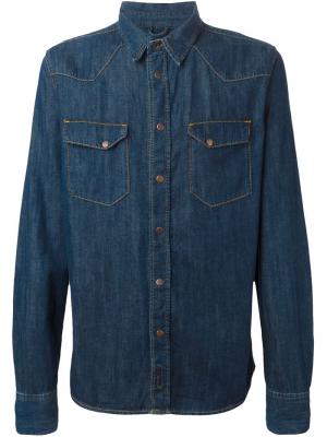 Джинсовая рубашка Jonis Nudie Jeans Co. Цвет: синий