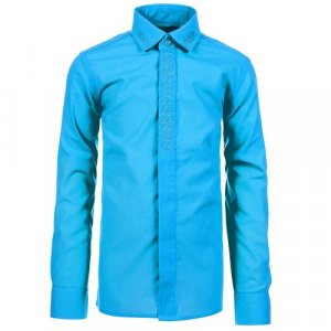 Школьная рубашка , размер 116-122, синий Imperator. Цвет: бирюзовый