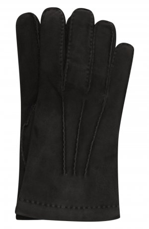 Кожаные перчатки Moorer. Цвет: чёрный