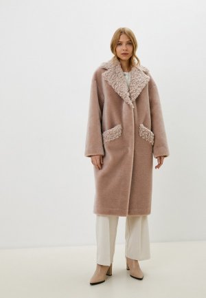 Шуба GRV Premium Furs. Цвет: розовый