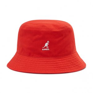 Шляпа WashedBucket, красный Kangol
