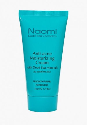Крем для лица Naomi Dead Sea Cosmetics от акне с минералами Мертвого моря жирной и проблемной кожи. Цвет: прозрачный