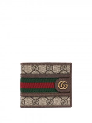 Бумажник Ophidia Gucci. Цвет: коричневый