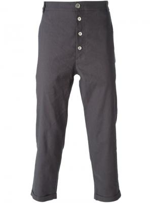 Укороченные брюки Kris Van Assche. Цвет: серый