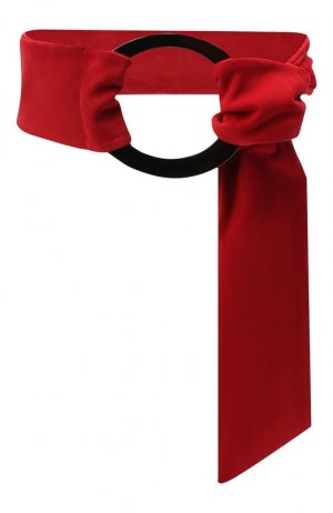 Кожаный ремень Giorgio Armani. Цвет: красный