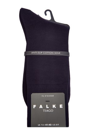 Хлопковые носки из эластичной пряжи с противоскользящей отделкой FALKE. Цвет: синий